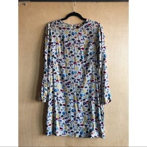 H&M Abstract Floral Shift Dress, Sz. 8 🌼🌸🌺